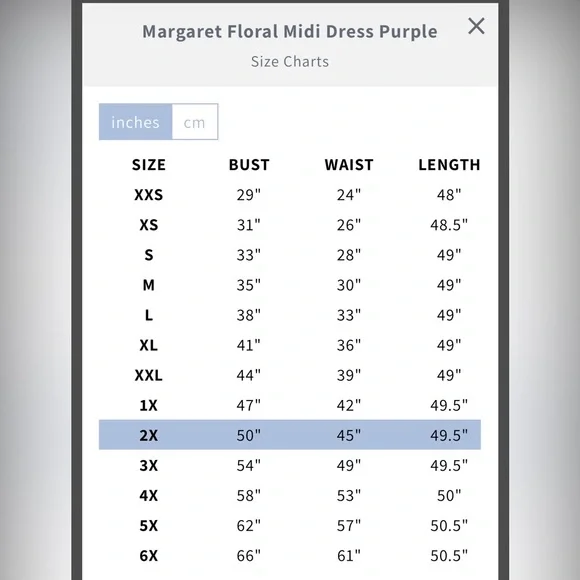 JessaKae Margaret Purple Midi Dress 2x - Picture 6 of 6